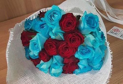 عکس دسته گل ابی عروس