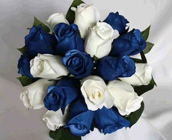عکس دسته گل ابی عروس