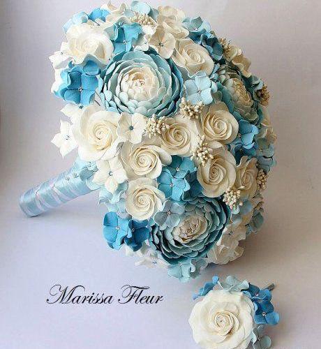 عکس دسته گل ابی عروس