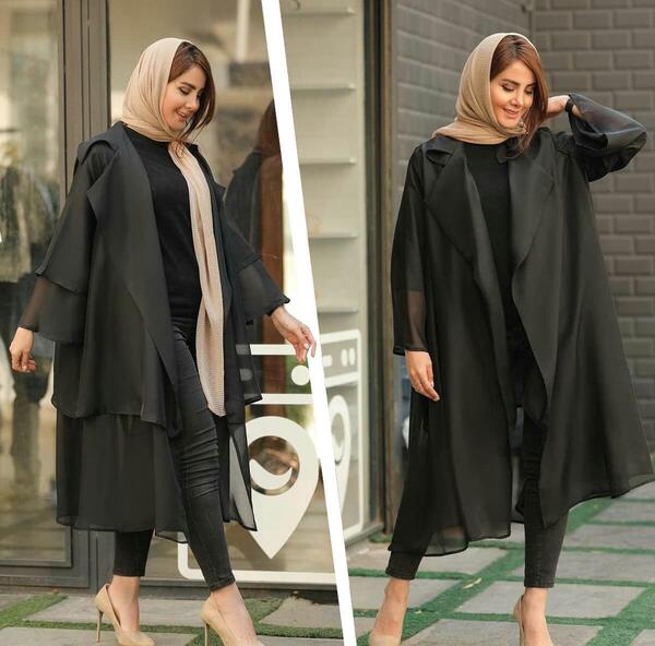 عکس مدل مانتو جلو باز طرح کتی