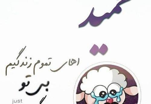 عکس نوشته عاشقانه حمید