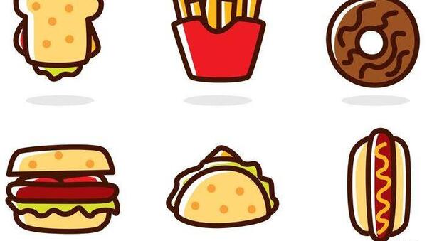 عکس غذا انیمیشنی