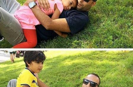 عکس آرش همراه همسرش