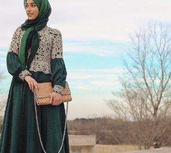 عکس مدل مانتو بلند حجابی