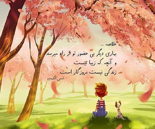 عکس نوشته ی بهار در راه است