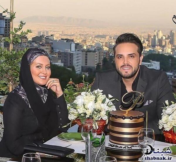 عکس شاه حسینی و همسرش