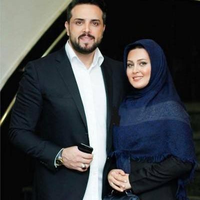 عکس شاه حسینی و همسرش
