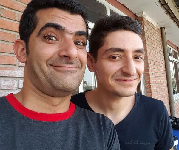 عکس شاه حسینی و همسرش