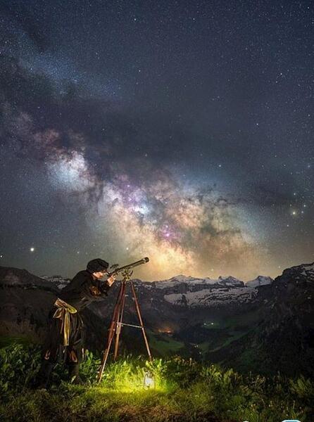 عکس شب و ستاره
