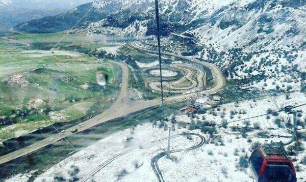 عکس هوایی گردنه حیران