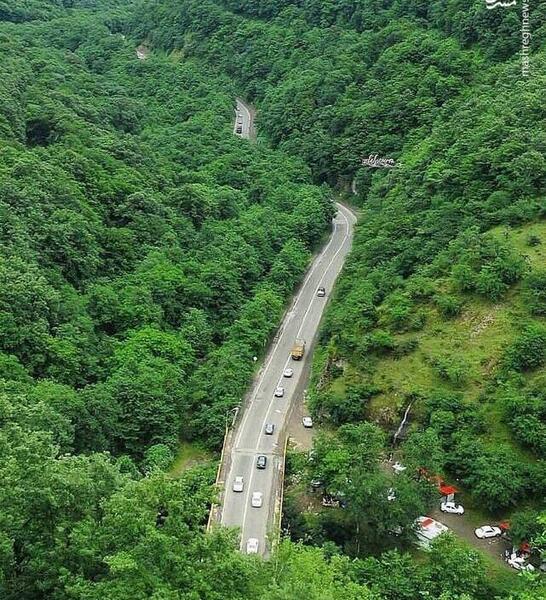 عکس هوایی گردنه حیران