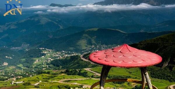 عکس هوایی گردنه حیران