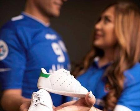 عکس بارداری همسر آرش برهانی