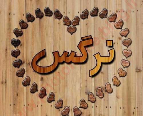 عکس نوشته های نام نرگس