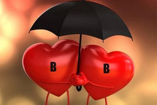 عکس نوشته عاشقانه حرف b