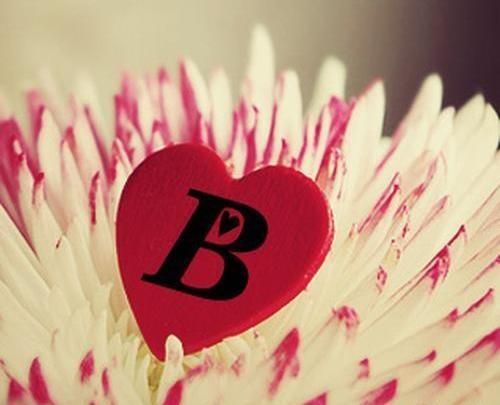 عکس نوشته عاشقانه حرف b