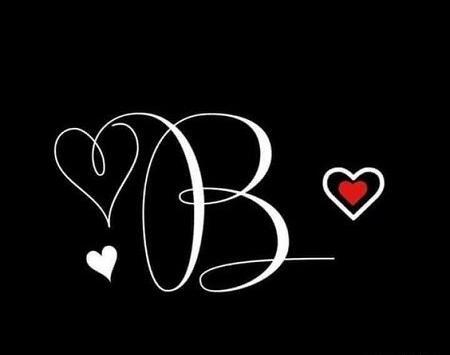 عکس نوشته عاشقانه حرف b