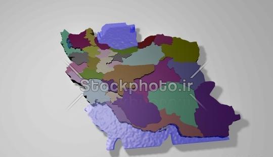 عکس سه بعدی ایران