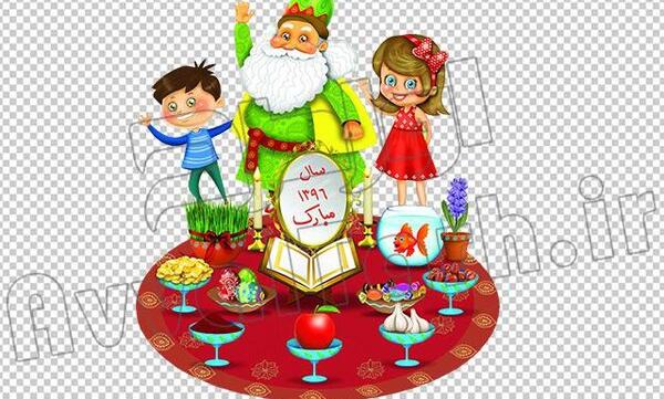 عکس نقاشی سفره هفت سین بچه گانه