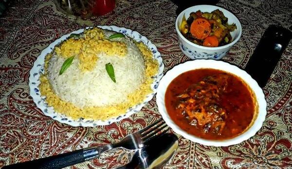 عکس غذا قلیه ماهی
