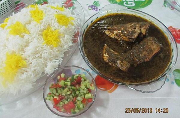 عکس غذا قلیه ماهی