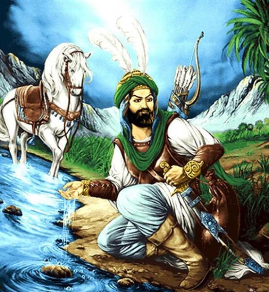 عکس ابوالفضل العباس و امام حسین