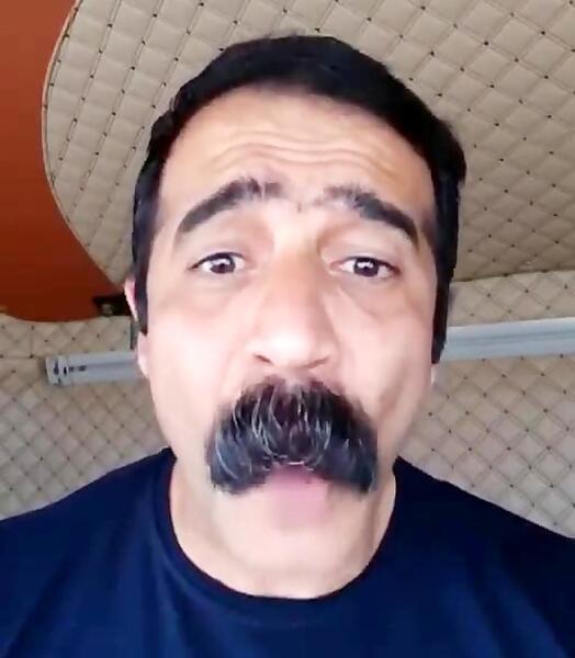 عکس مرد سبیل کلفت طنز