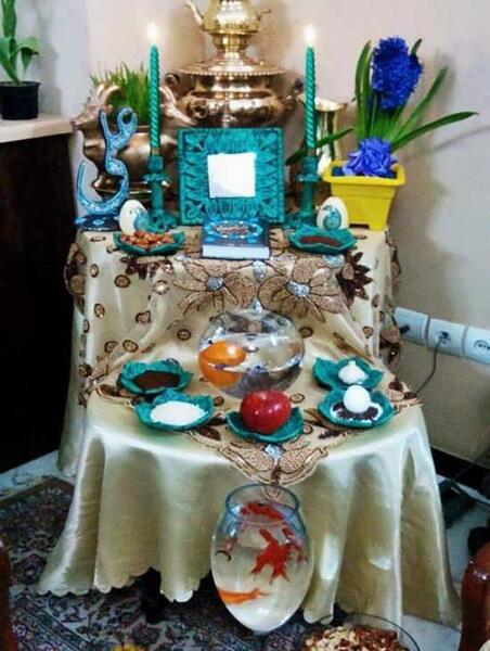عکس سفره هفت سین طبقه ای