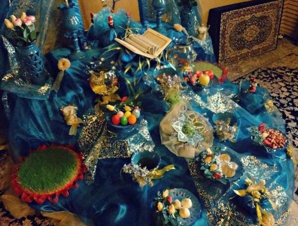 عکس سفره هفت سین طبقه ای