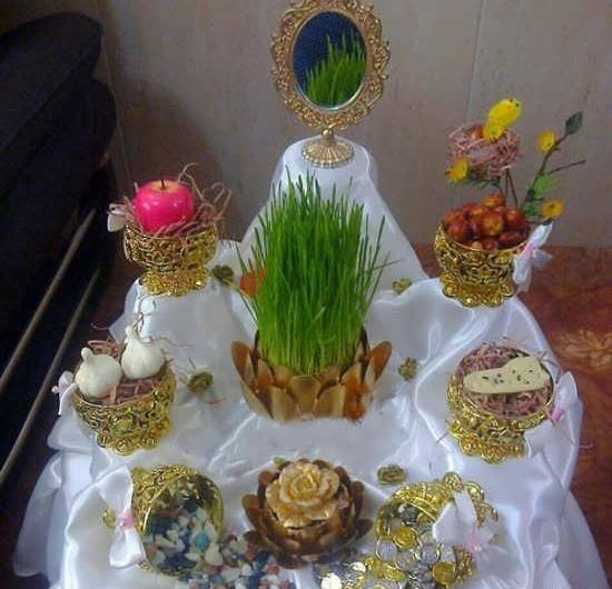 عکس سفره هفت سین طبقه ای