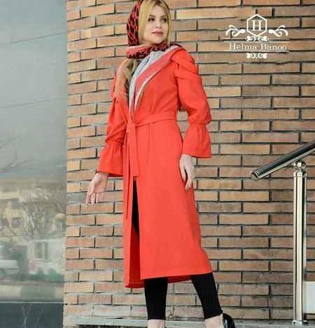 عکس مدل مانتو جلو باز دکمه دار