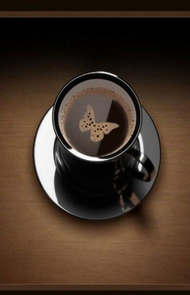 عکس پروانه در فال قهوه