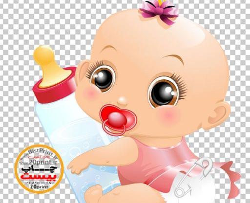 عکس نوزاد کارتونی دختر