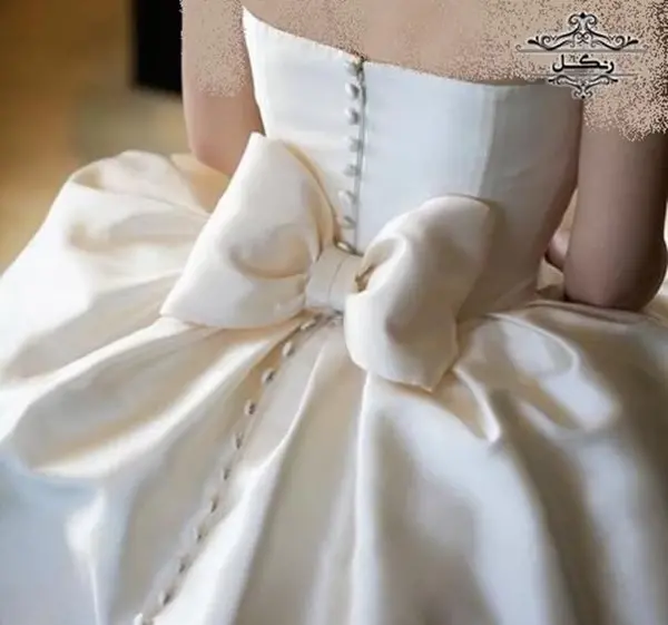 عکس ایده برای پشت لباس مجلسی
