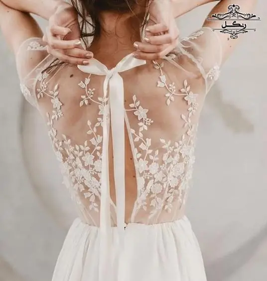 عکس ایده برای پشت لباس مجلسی