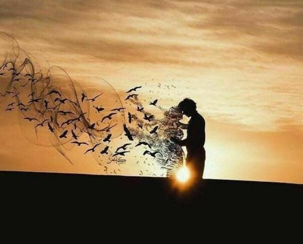 عکس جدایی عاشقانه بدون متن