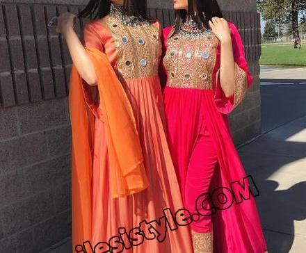 عکس لباس مجلسی افغانی دخترانه