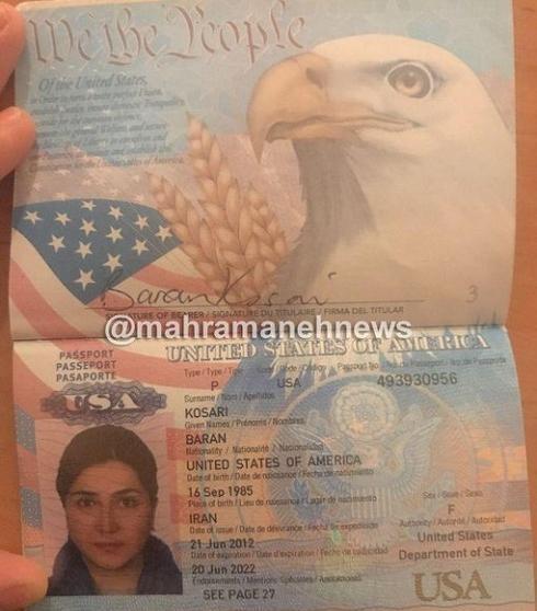عکس پاسپورت دختر سلیمانی