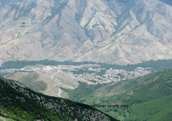 عکس هوایی قلعه بابک