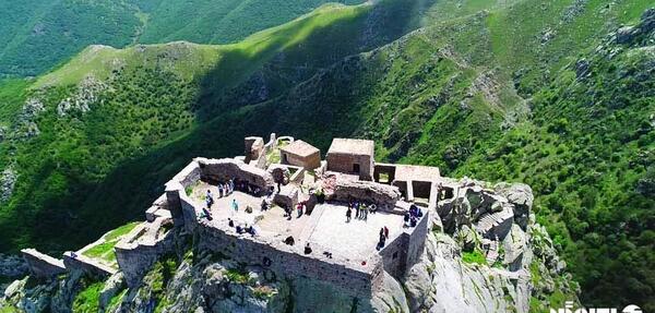 عکس هوایی قلعه بابک