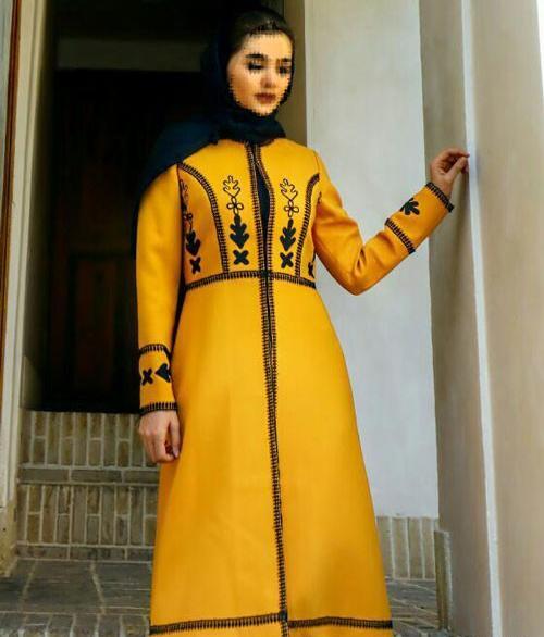 عکس مانتو جدید خردلی
