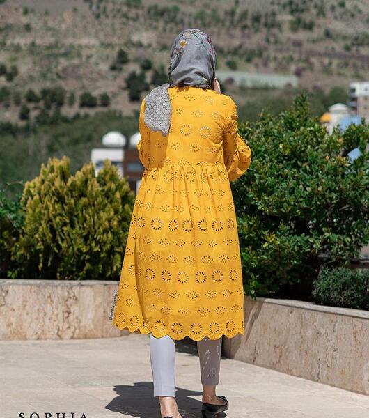 عکس مانتو جدید خردلی