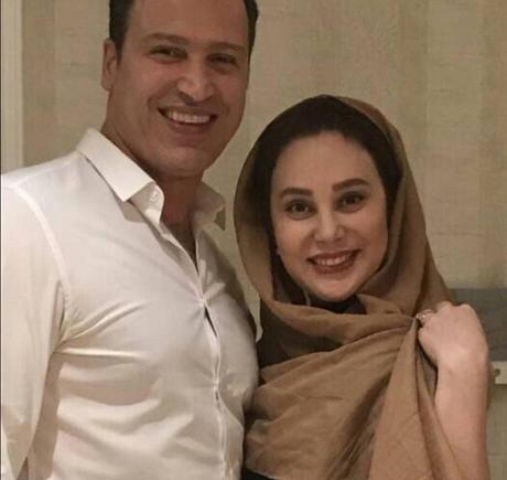 عکس آرام جعفری و همسرش