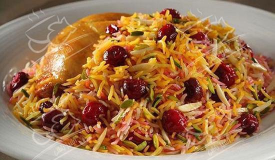 عکس غذا آلبالو پلو