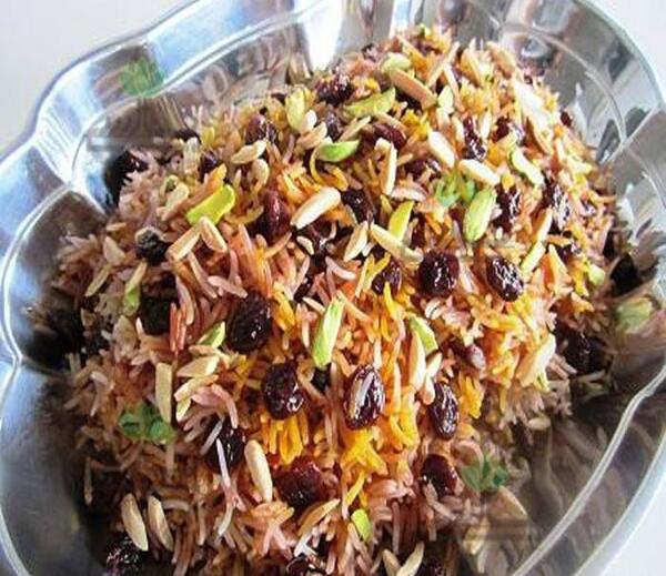 عکس غذا آلبالو پلو
