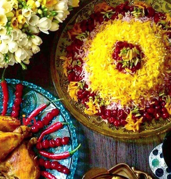 عکس غذا آلبالو پلو