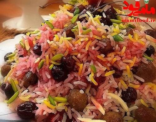 عکس غذا آلبالو پلو
