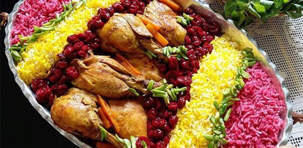 عکس غذا آلبالو پلو
