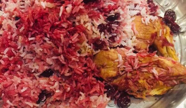 عکس غذا آلبالو پلو