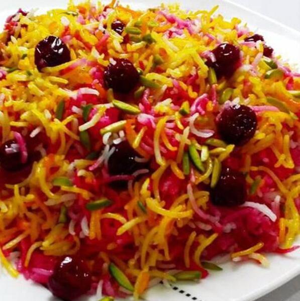 عکس غذا آلبالو پلو